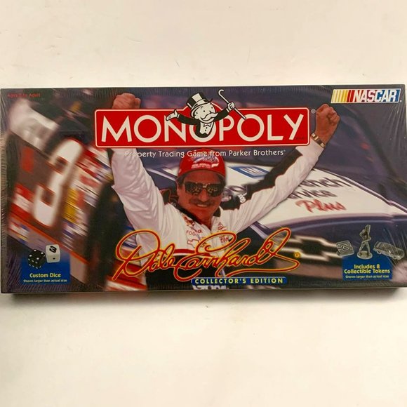 Vintage Monopoly Nascar Dale Earnhardt Collector's Edition Board Game Parker Bro